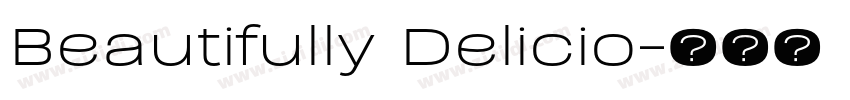 Beautifully Delicio字体转换